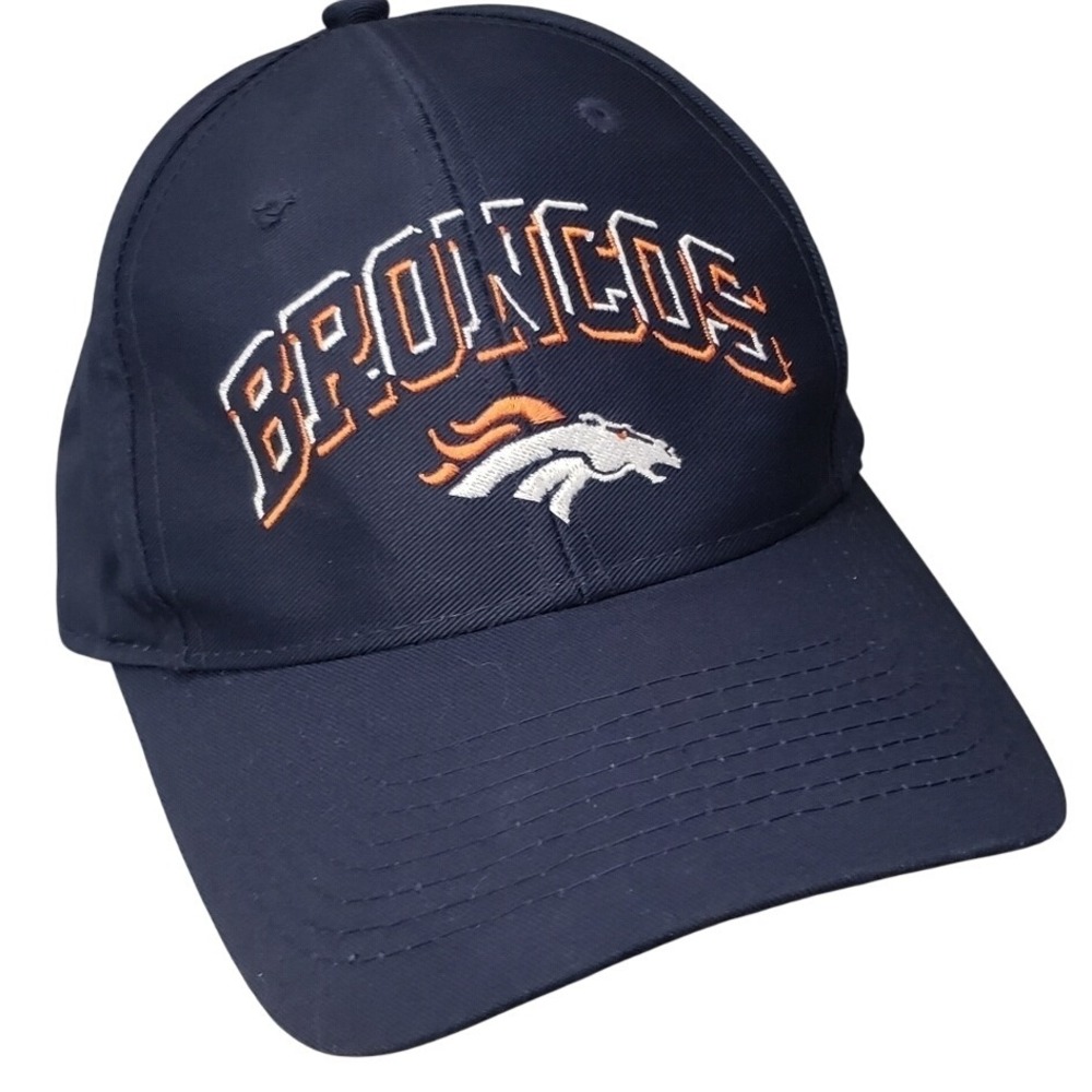 Denver Broncos Navy Blue Embroidered NFL Baseball Cap Hat Adjustable